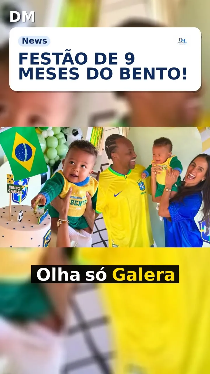 Carol Peixinho e Thiaguinho celebram 9 meses de Bento em festa