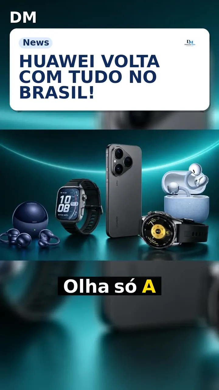 Huawei amplia planos no Brasil com AppGallery, eSIM e pagamentos