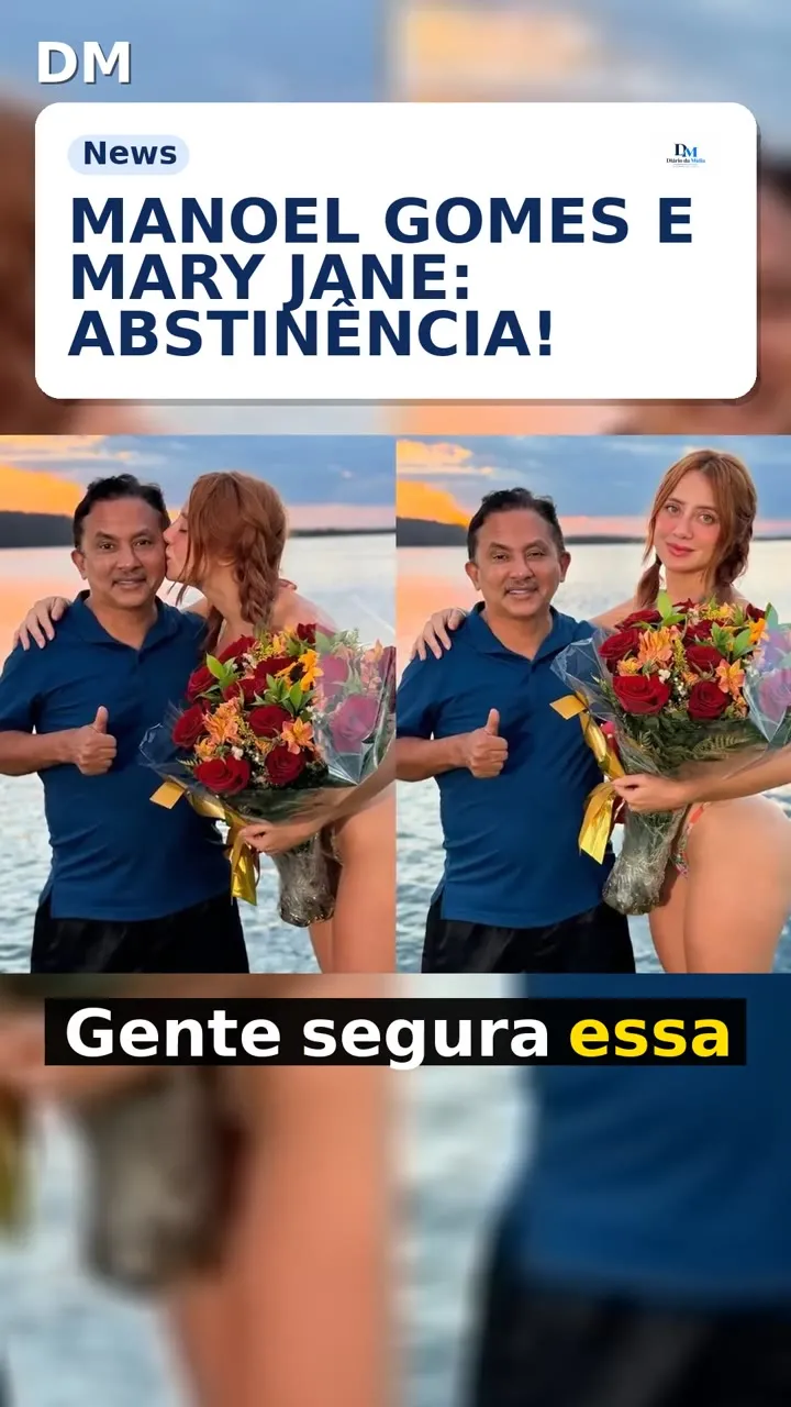 Manoel Gomes e Mary Jane anunciam sexo só após casamento