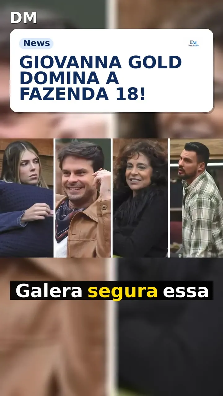 A Fazenda 18: Giovanna Gold lidera enquete com 61%