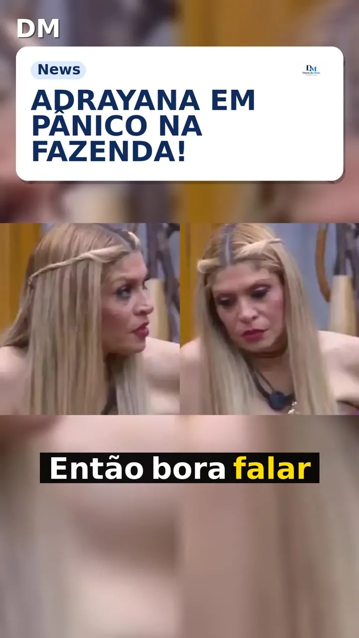 A Fazenda 18: Adryana em pânico ao ouvir que tem seis votos