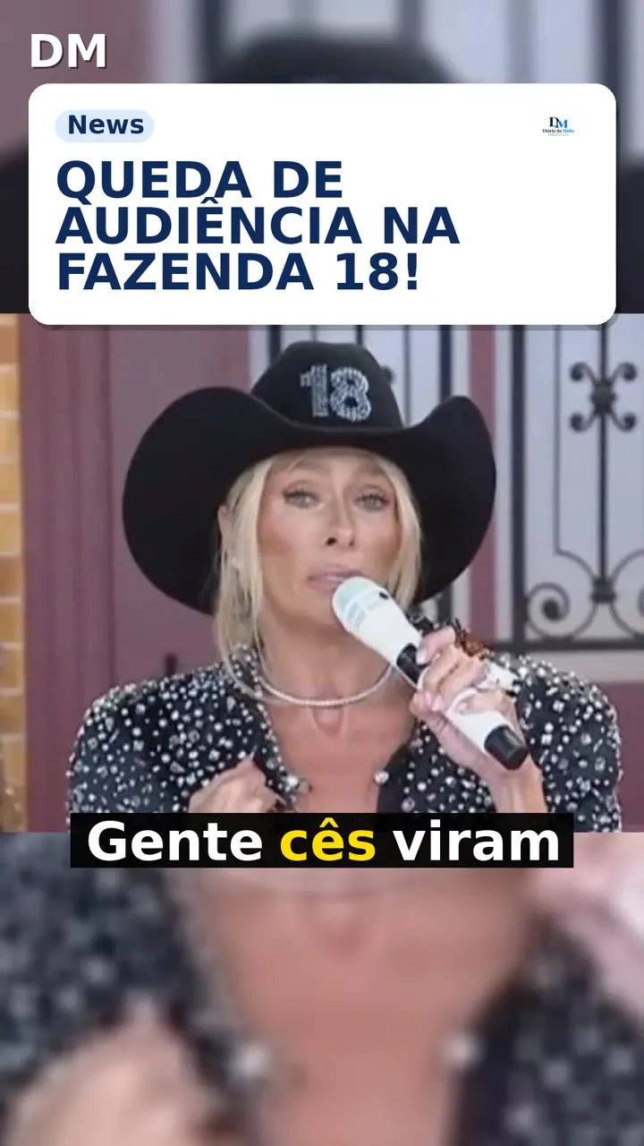A Fazenda 18: queda de audiência após a estreia acende alerta