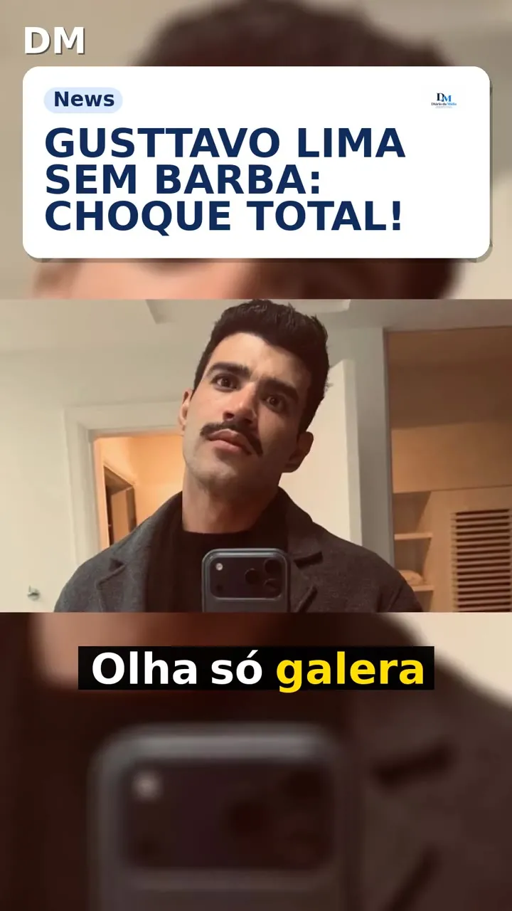 Gusttavo Lima surpreende sem barba e vira “Freddie Mercury” nas redes