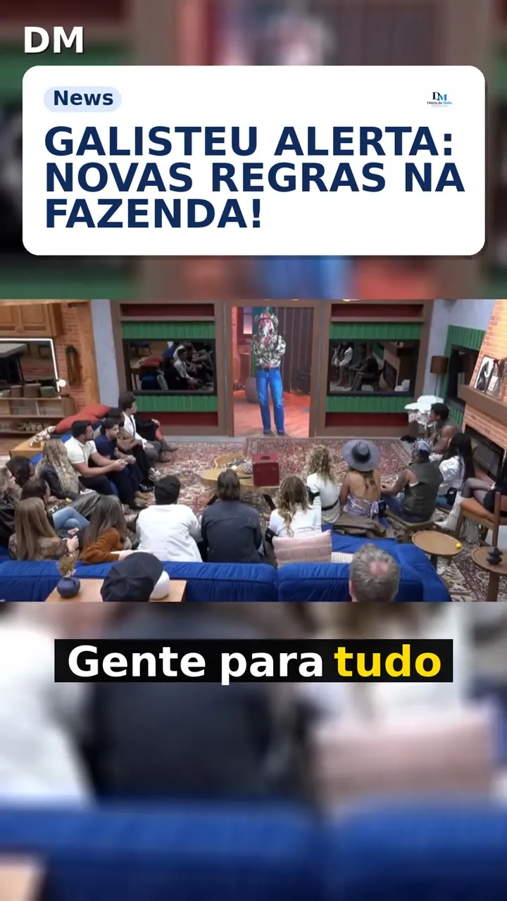 A Fazenda 18: Galisteu detalha regra da Baia e alerta sobre lampião