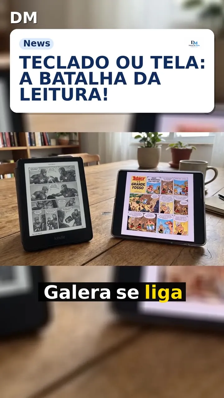 Galaxy Z Fold 8: tela colorida supera Kindle na leitura de HQs