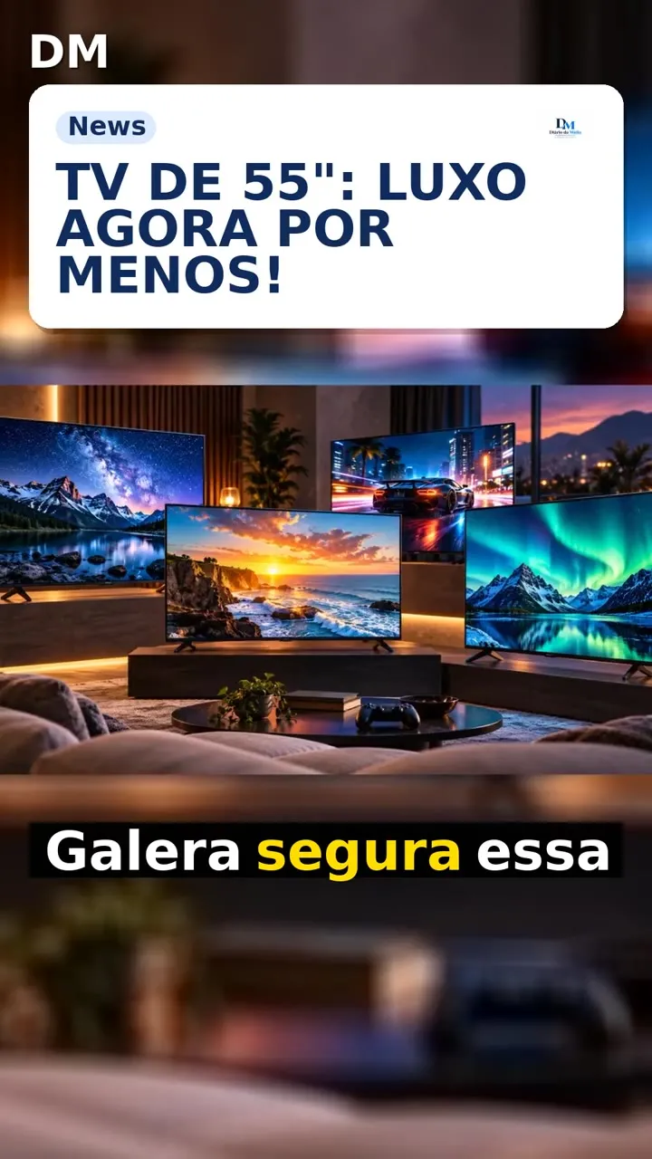 TV 55 polegadas: Mini LED vira opção por até R$ 3.000