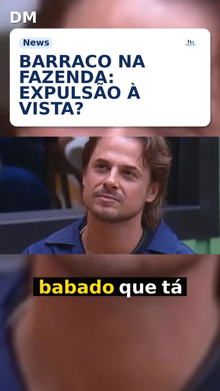 A Fazenda 18: Daniel corre risco de expulsão após toque em Mônica