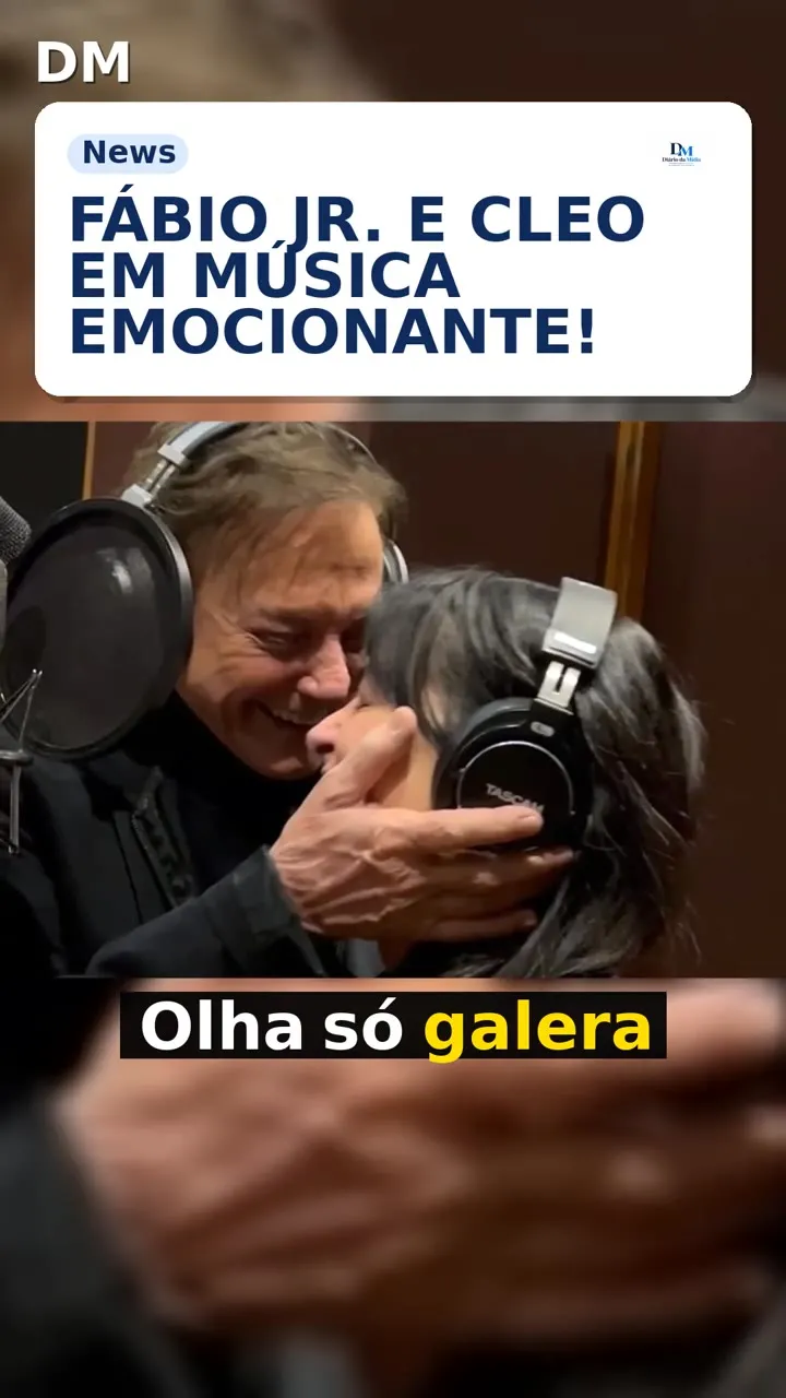 Fábio Jr. homenageia Cleo Pires com vídeo cantando "Pai"