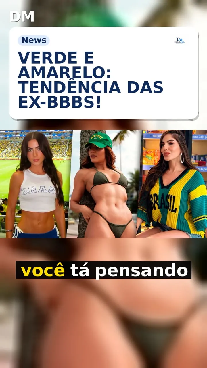 Ex-BBBs apostam em verde e amarelo do biquíni ao salto