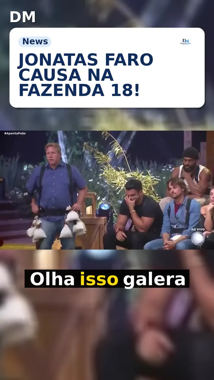Jonatas Faro assume bissexualidade e vira assunto em A Fazenda 18