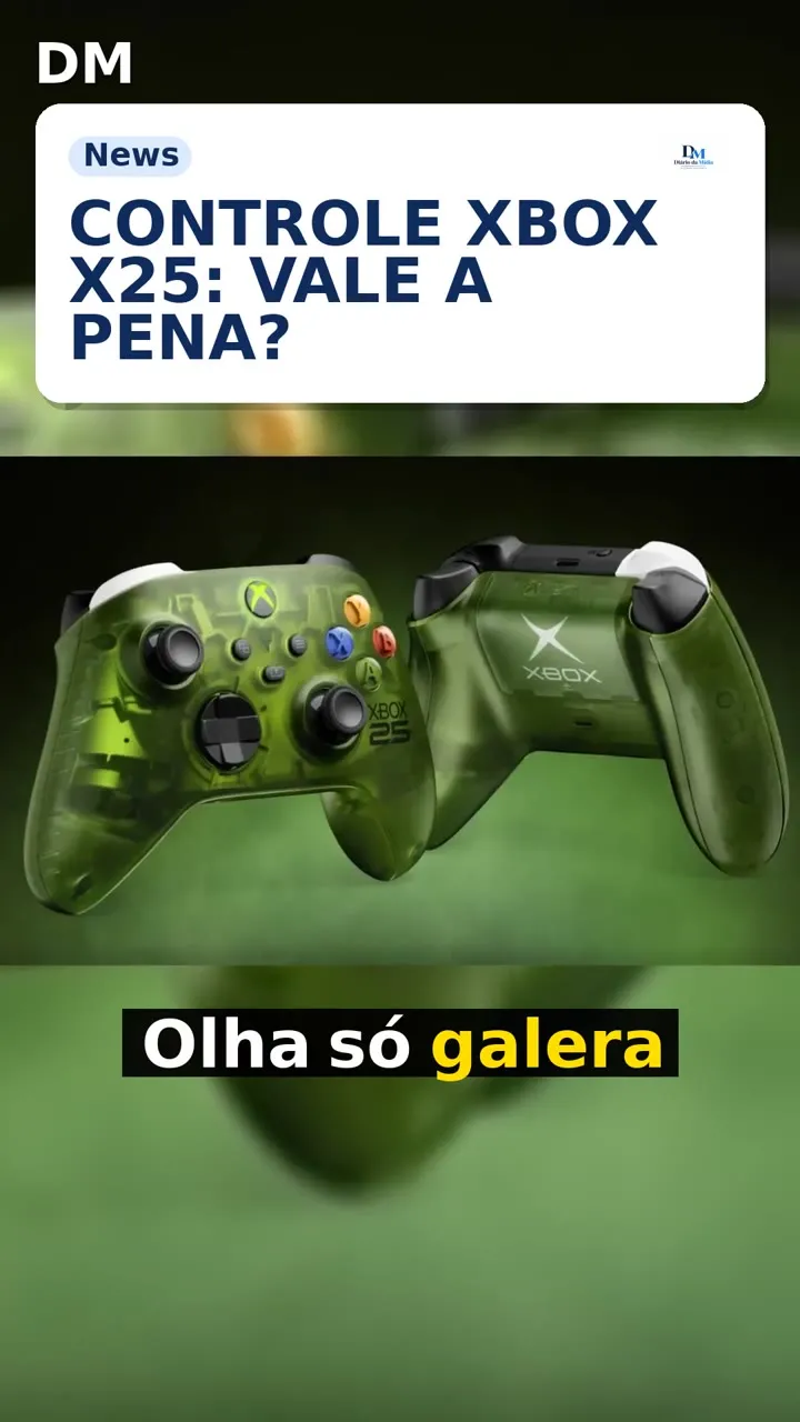 Controle Xbox X25: pré-venda no Brasil começa por R$ 759