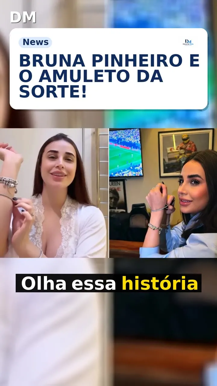 Bruna Pinheiro: pulseira dada por jogador da seleção é amuleto