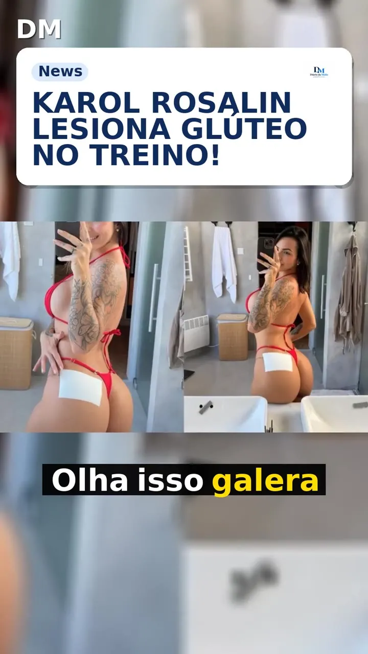 Karol Rosalin paralisa treino após distensão no glúteo