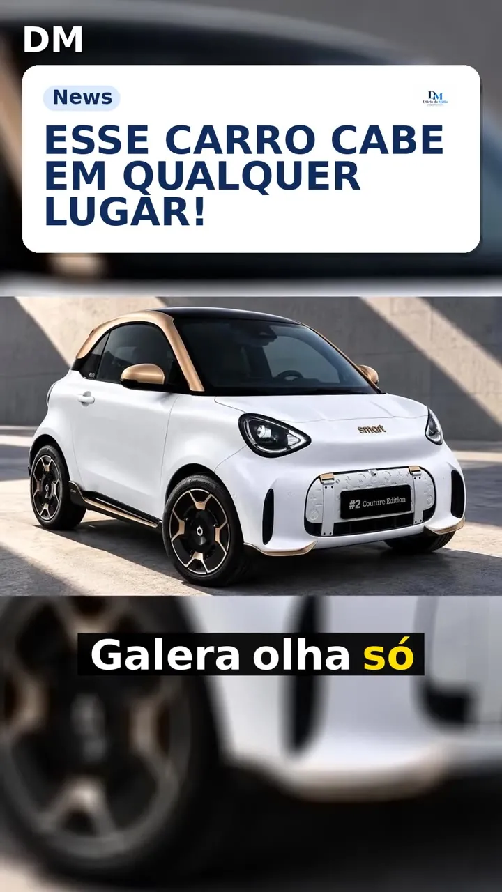 Smart #2: Couture Edition com teto dourado e produção limitada a 999 unidades