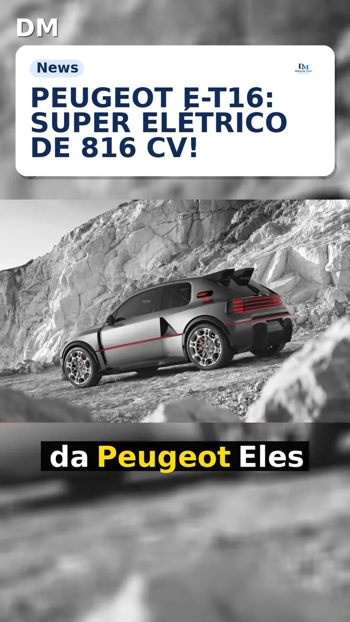 Peugeot E-T16 Concept: 816 cv e 0 a 100 km/h em 2,5 s