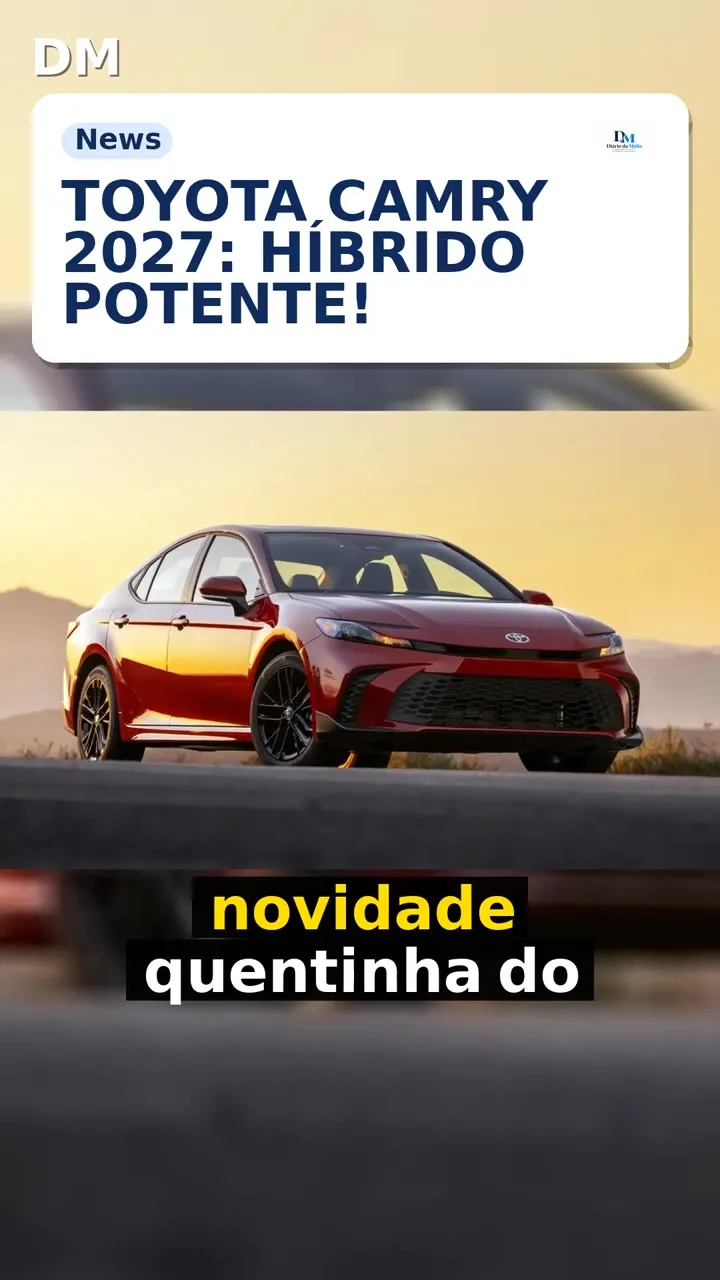 Toyota Camry: híbrido com até 232 cv estreia nos EUA