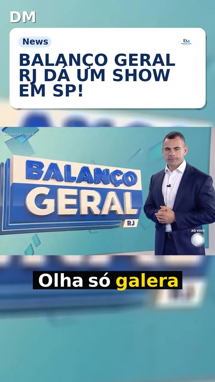 Balanço Geral RJ registra 64% mais audiência que edição de SP