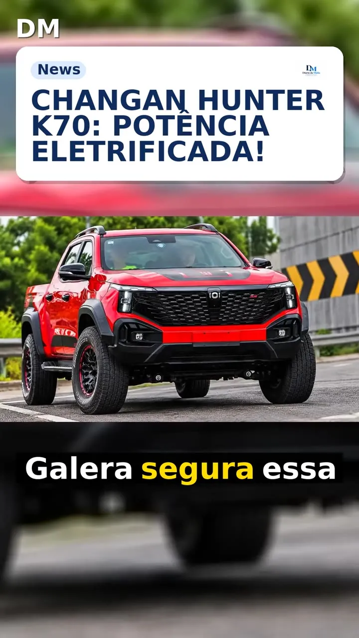Changan Hunter K70: tração elétrica integral e 354 cv