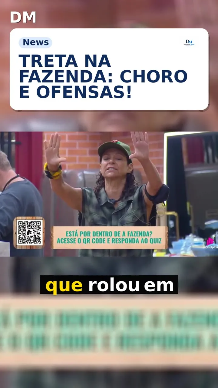 A Fazenda: Giovanna Gold é chamada de "demônio" por Darlin e chora