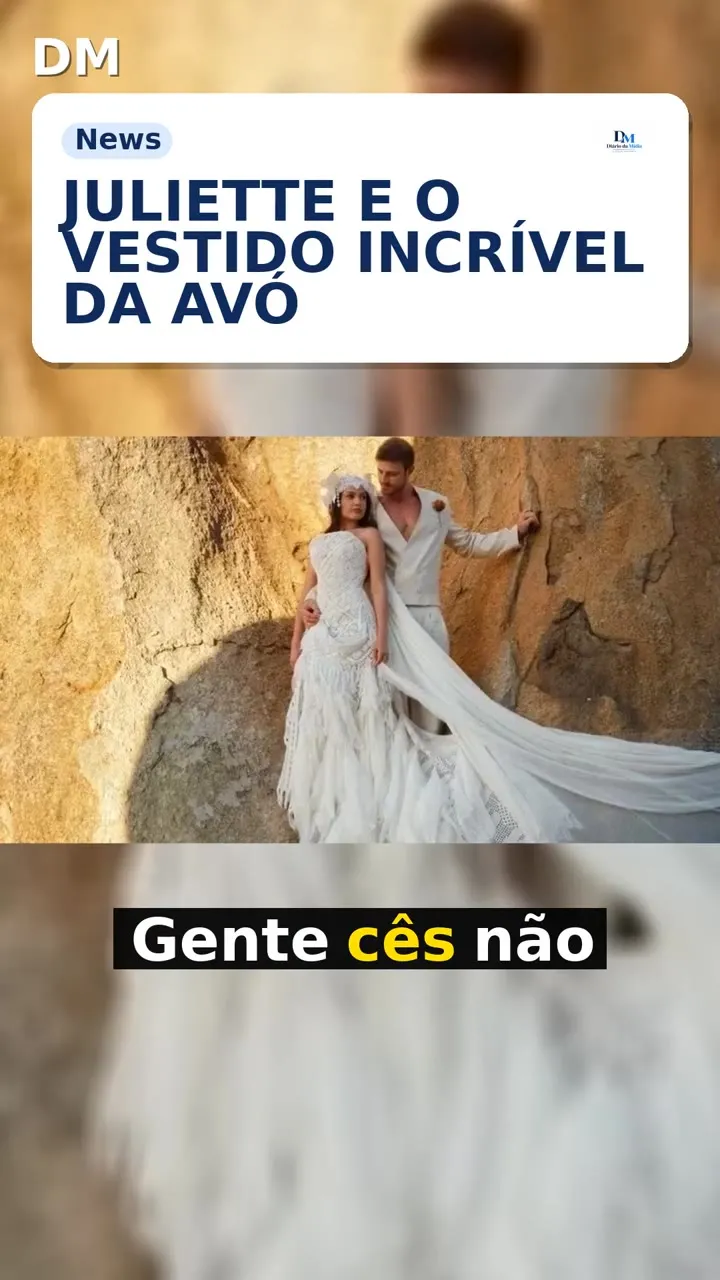 Juliette: vestido com crochê da avó marca casamento na Paraíba