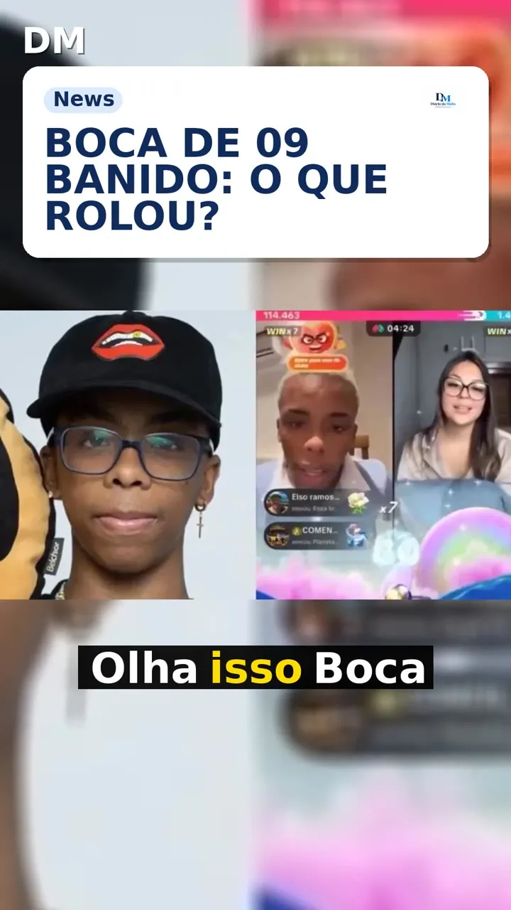 Boca de 09: conta banida no TikTok após live com 200 mil espectadores