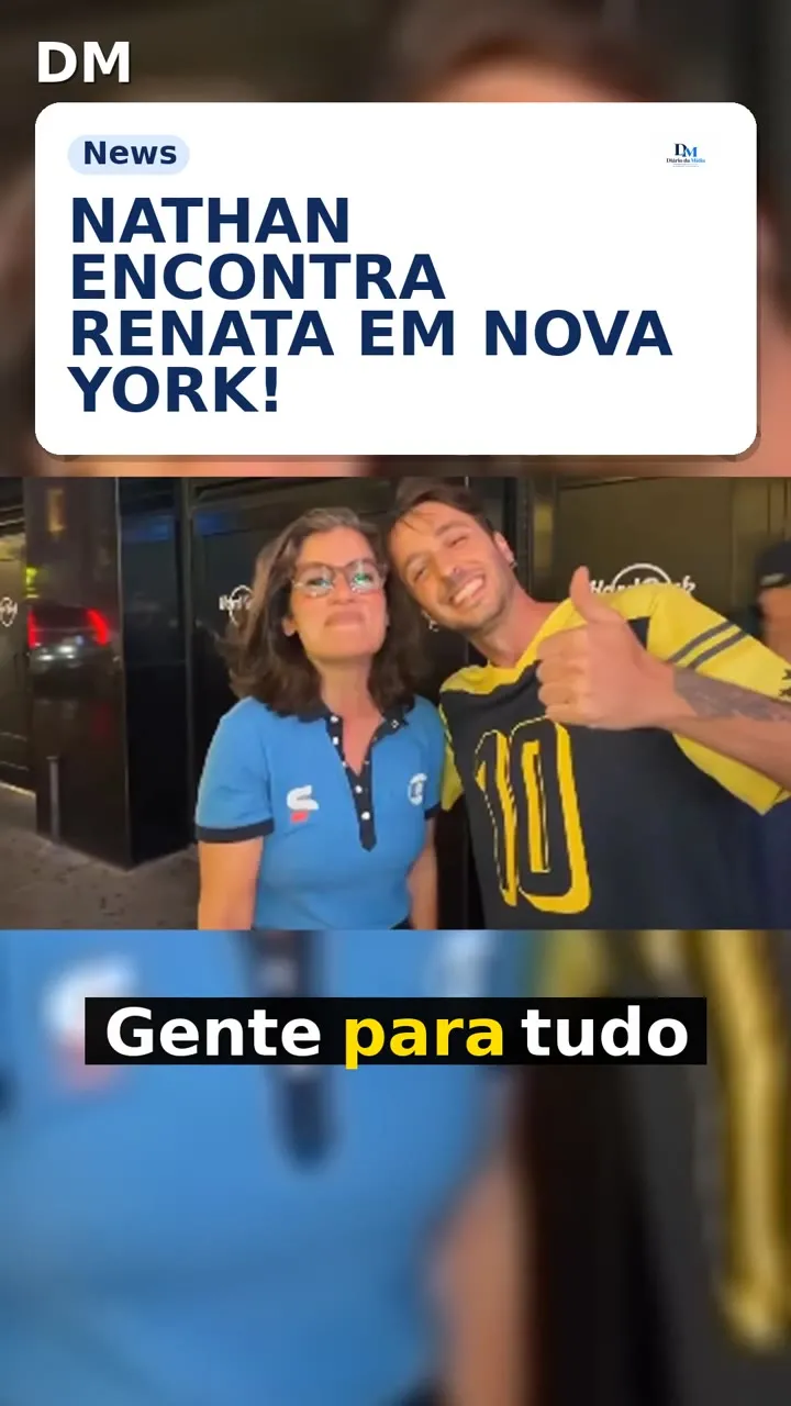 Vídeo viral leva Nathan Farias a encontrar Renata Vasconcellos