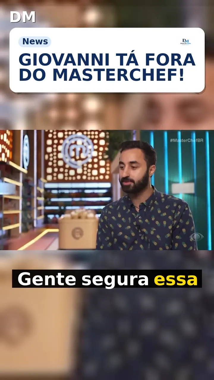 Giovanni é eliminado e sai do MasterChef no episódio 3